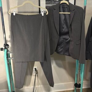 Grey Suit 3 piece blazer, pant, and skirt h Victoria Secret